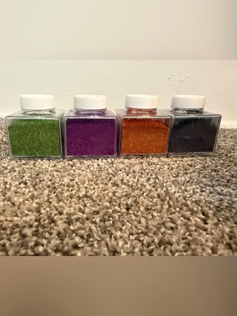 Extra Fine Glitter Assorted Colors - Emerald, Onyx, Amethyst, Topaz